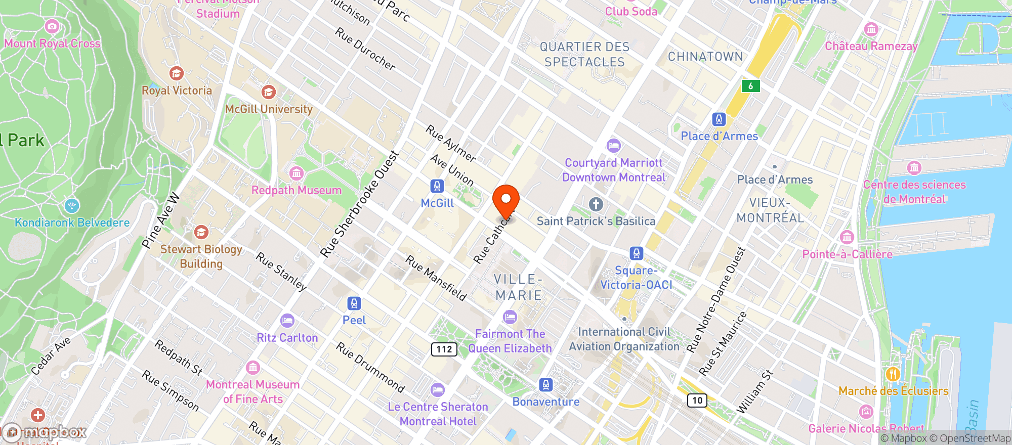Map showing Le Vieux The Old Dublin Pub  Resturant