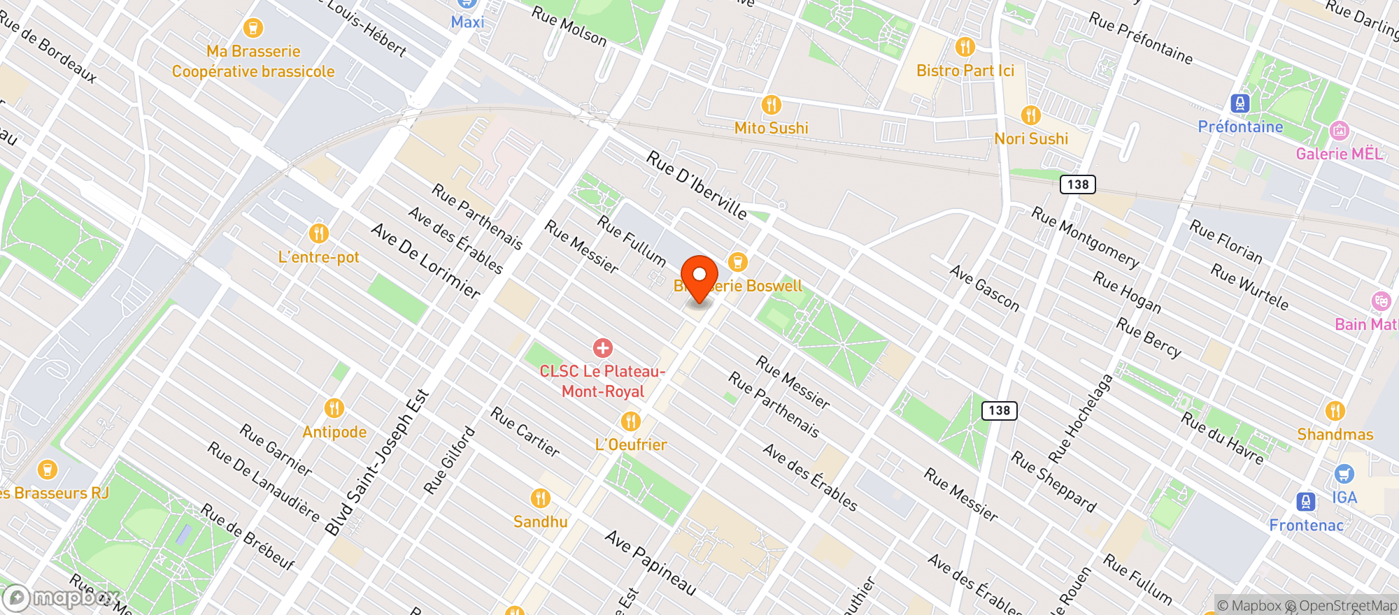 Map showing Epicerie Pomme D'api