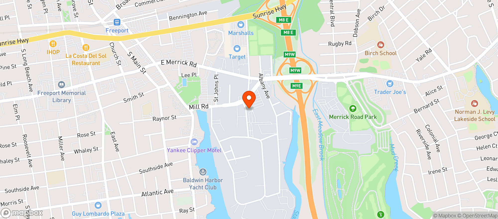 Map showing BEER AND BEVERAGE WAREHOUSE