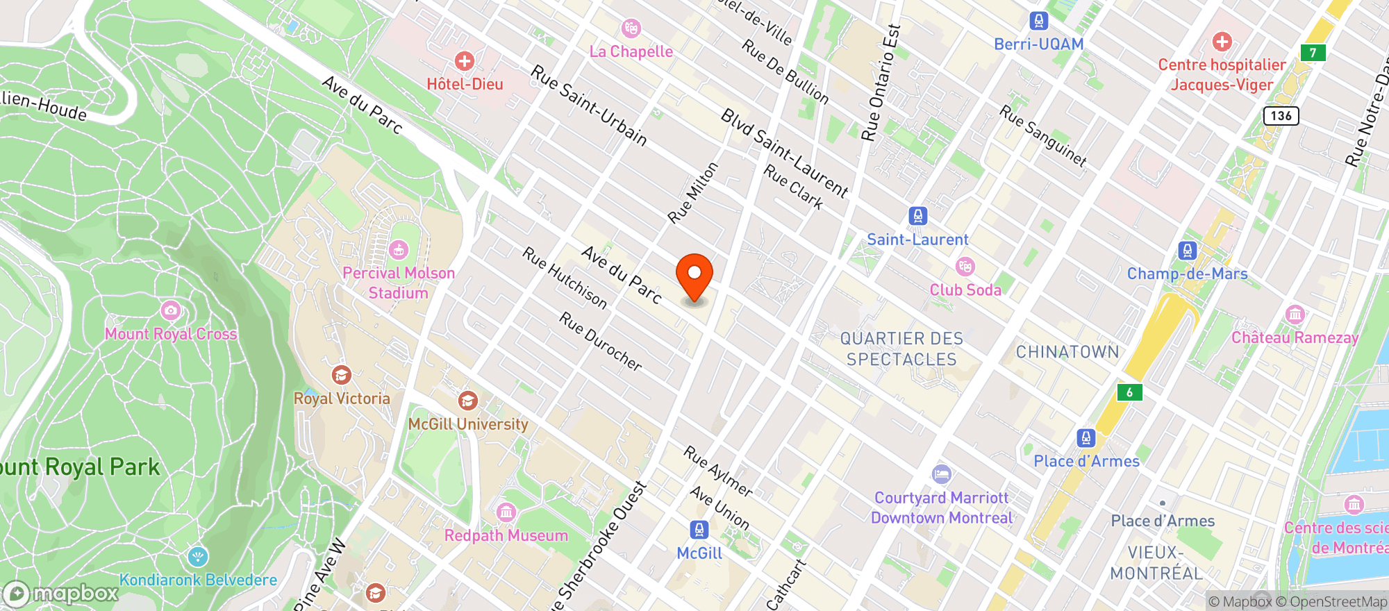 Map showing Provigo Corpo #8456