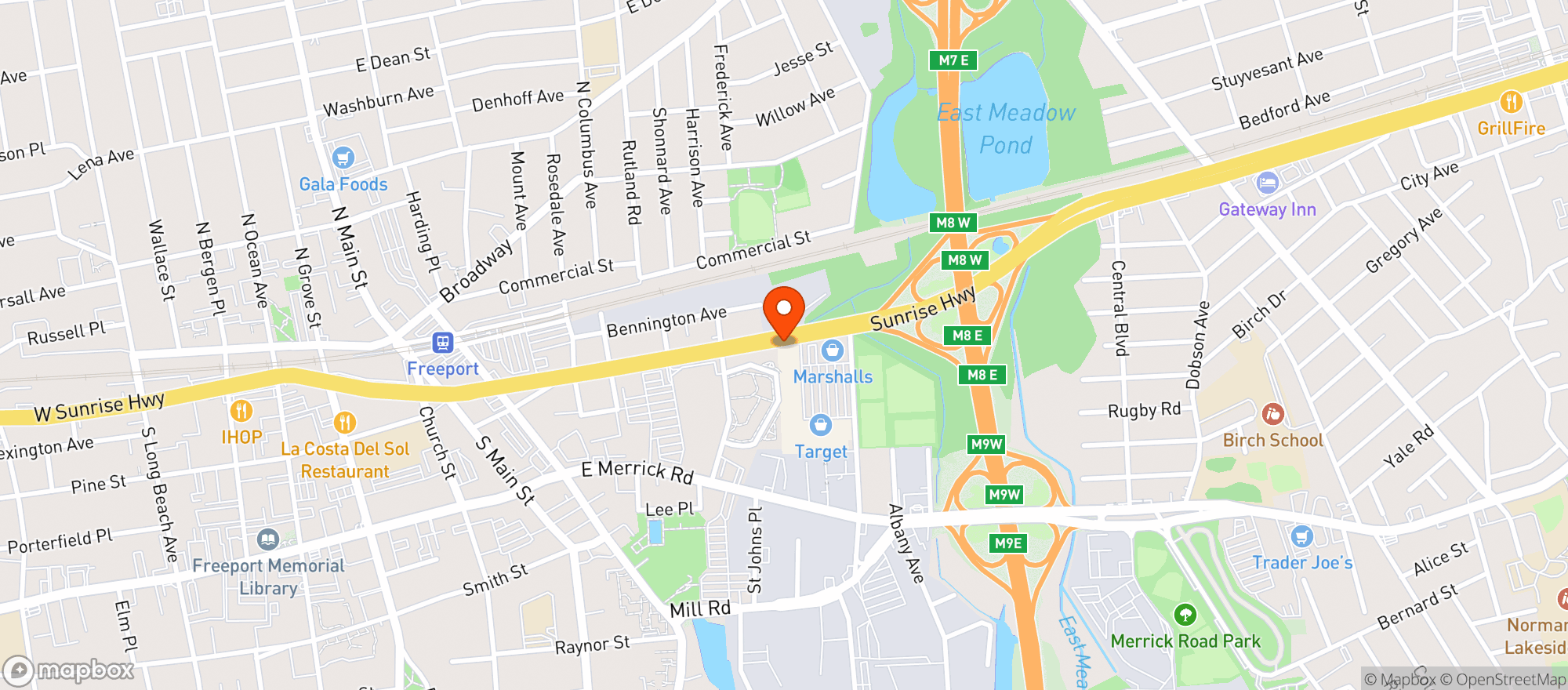 Map showing TARGET STORE