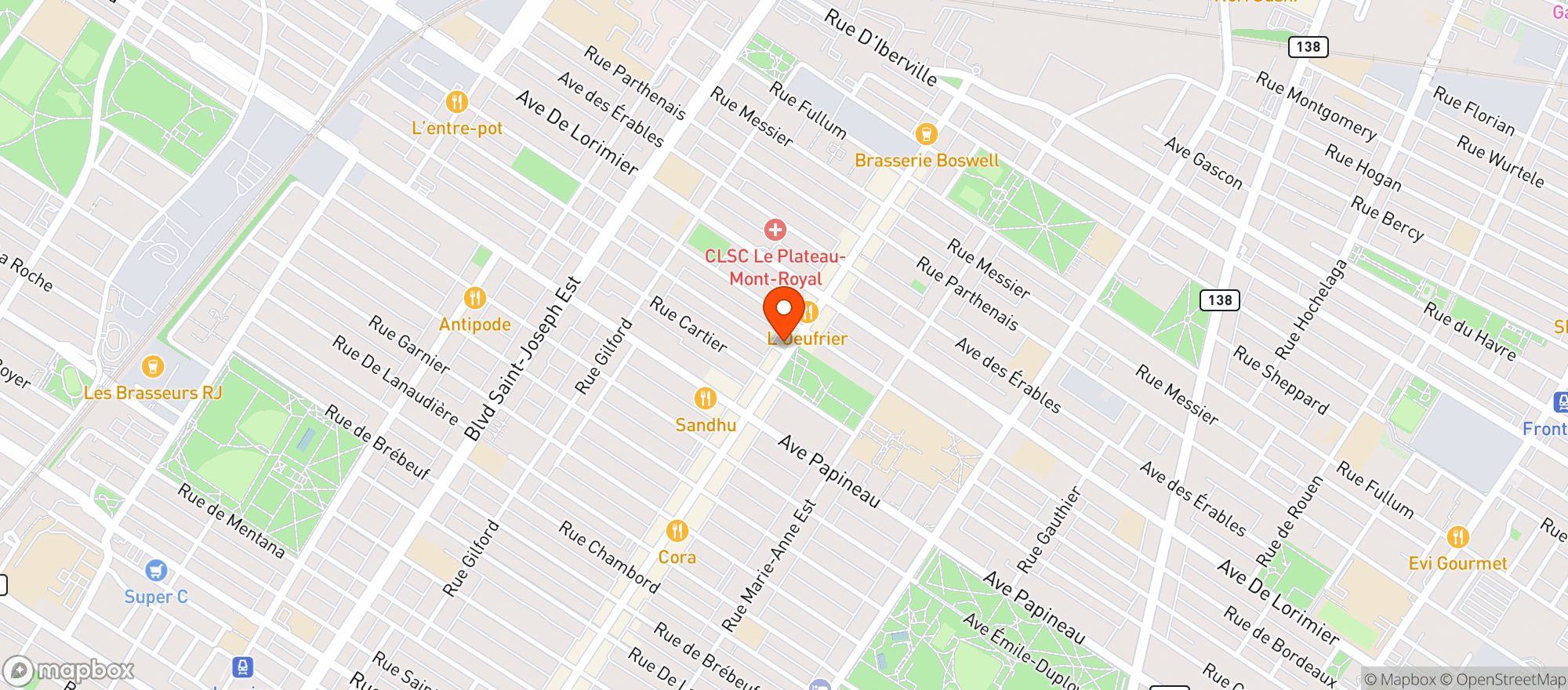 Map showing William J Walter