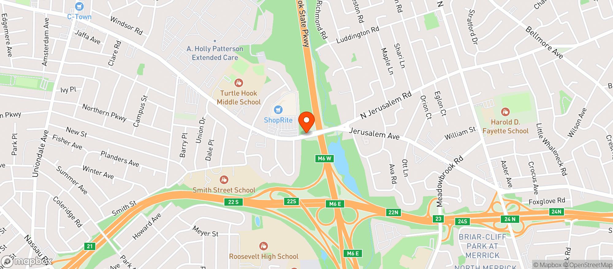 Map showing Shoprite