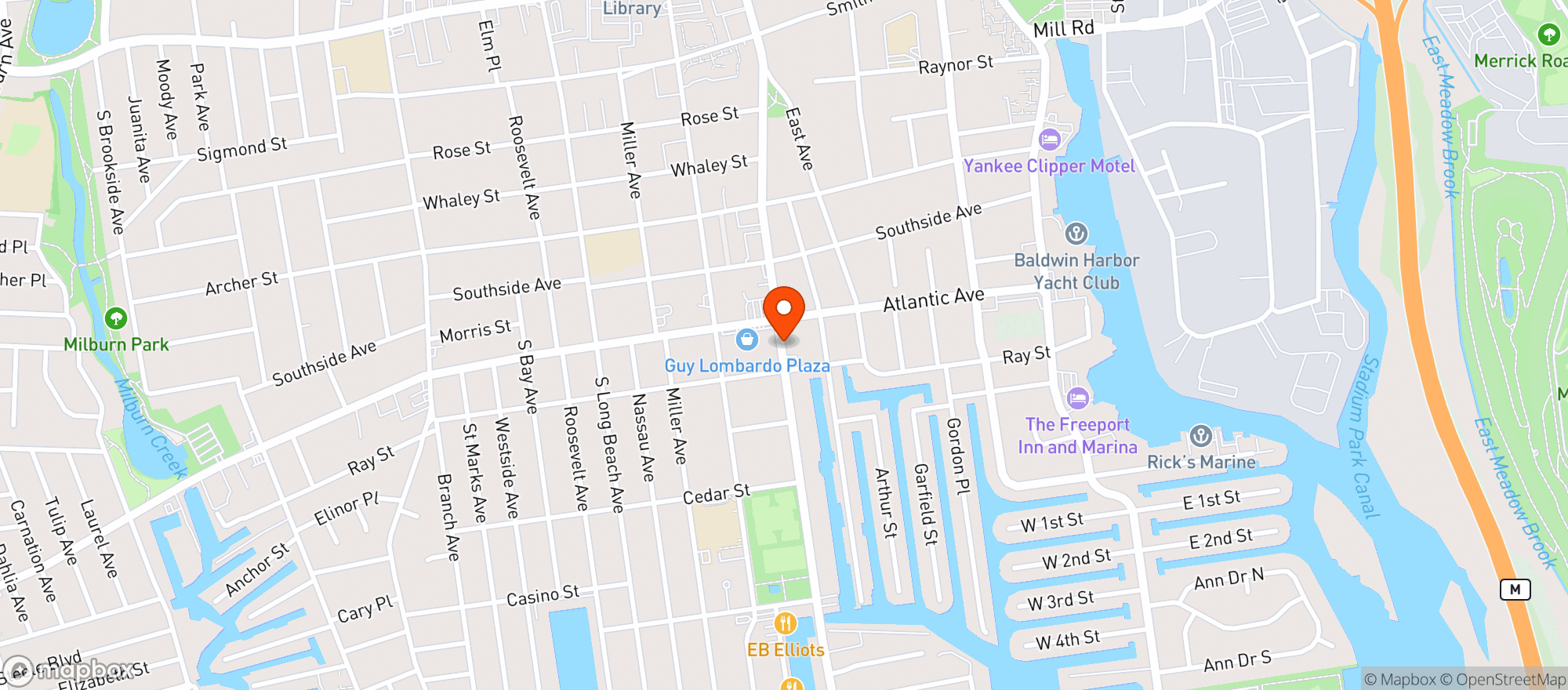 Map showing Freeport Beverages