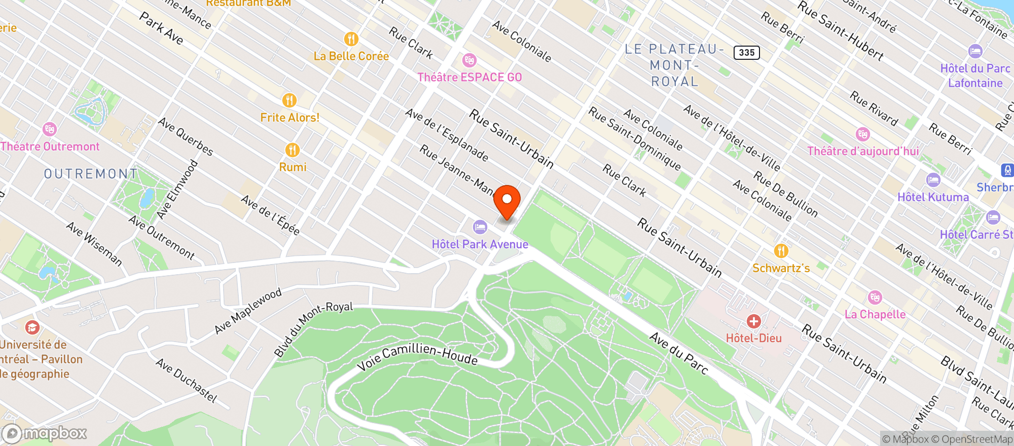 Map showing Super Relais 2002966
