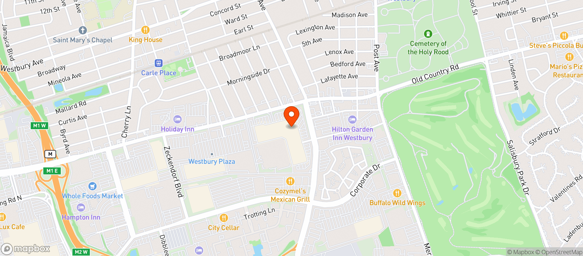 Map showing Tacombi Westbury
