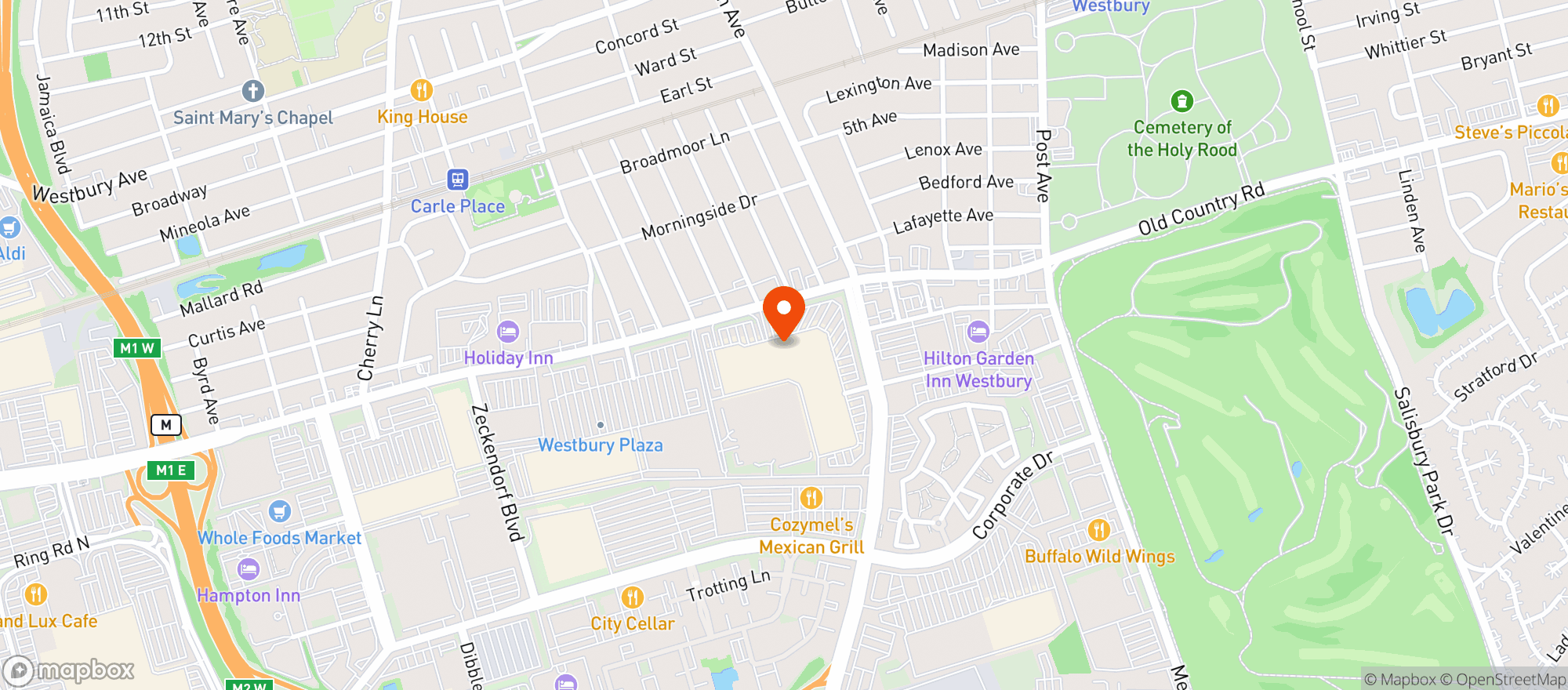 Map showing Cheesecake Factory