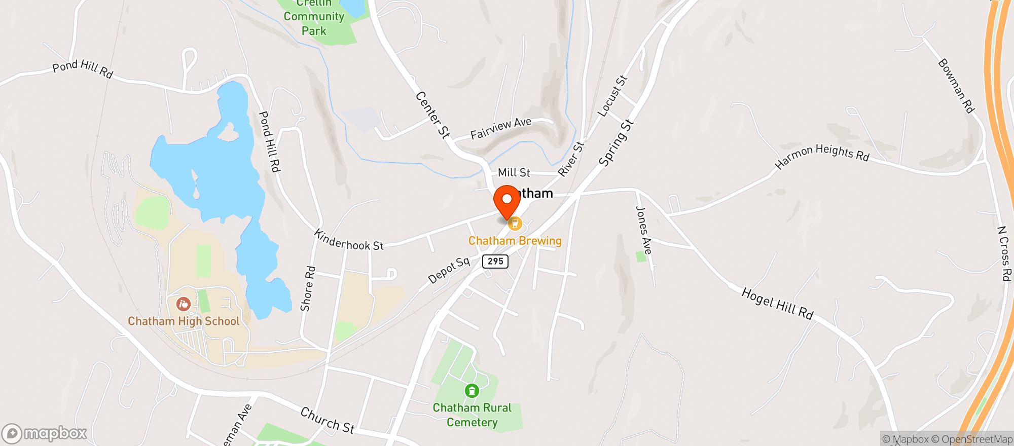 Map showing Crandell Theatre