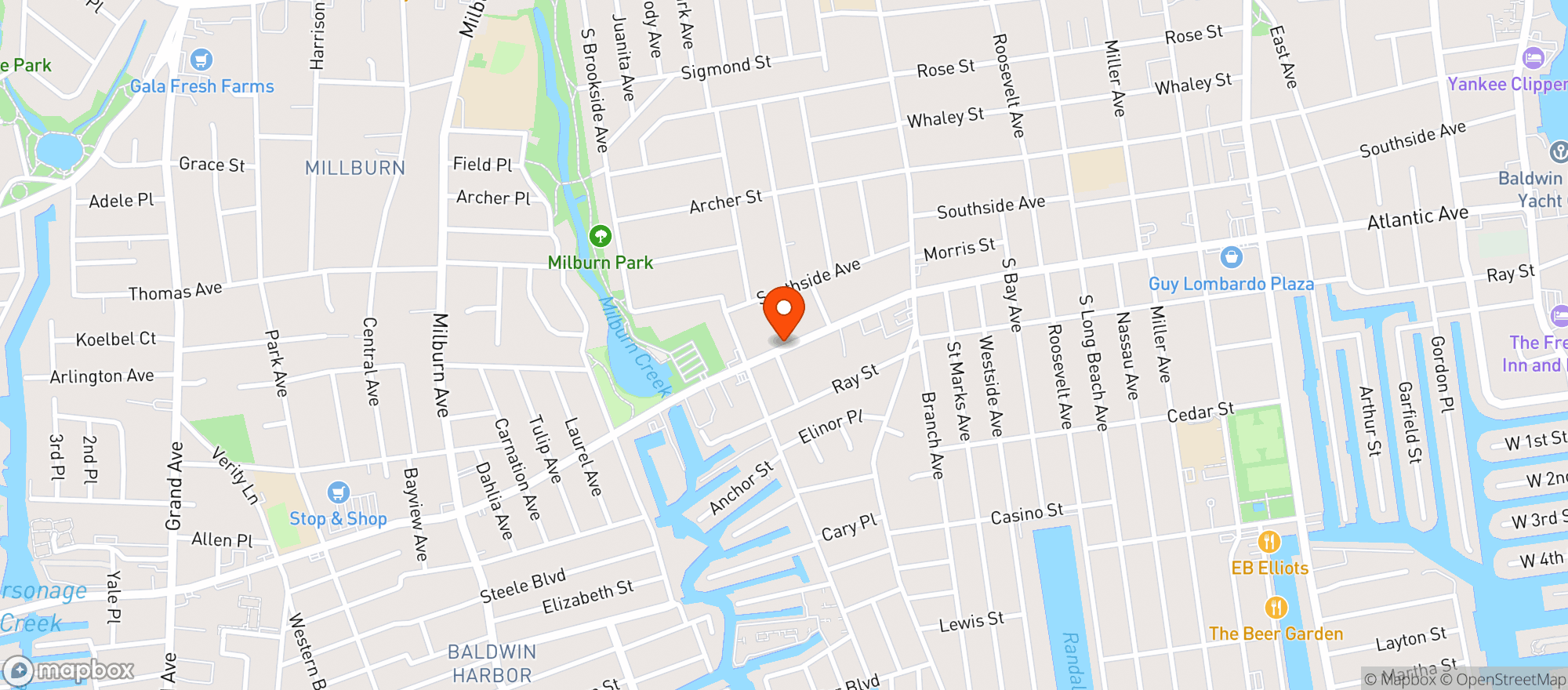Map showing Classic Beverage