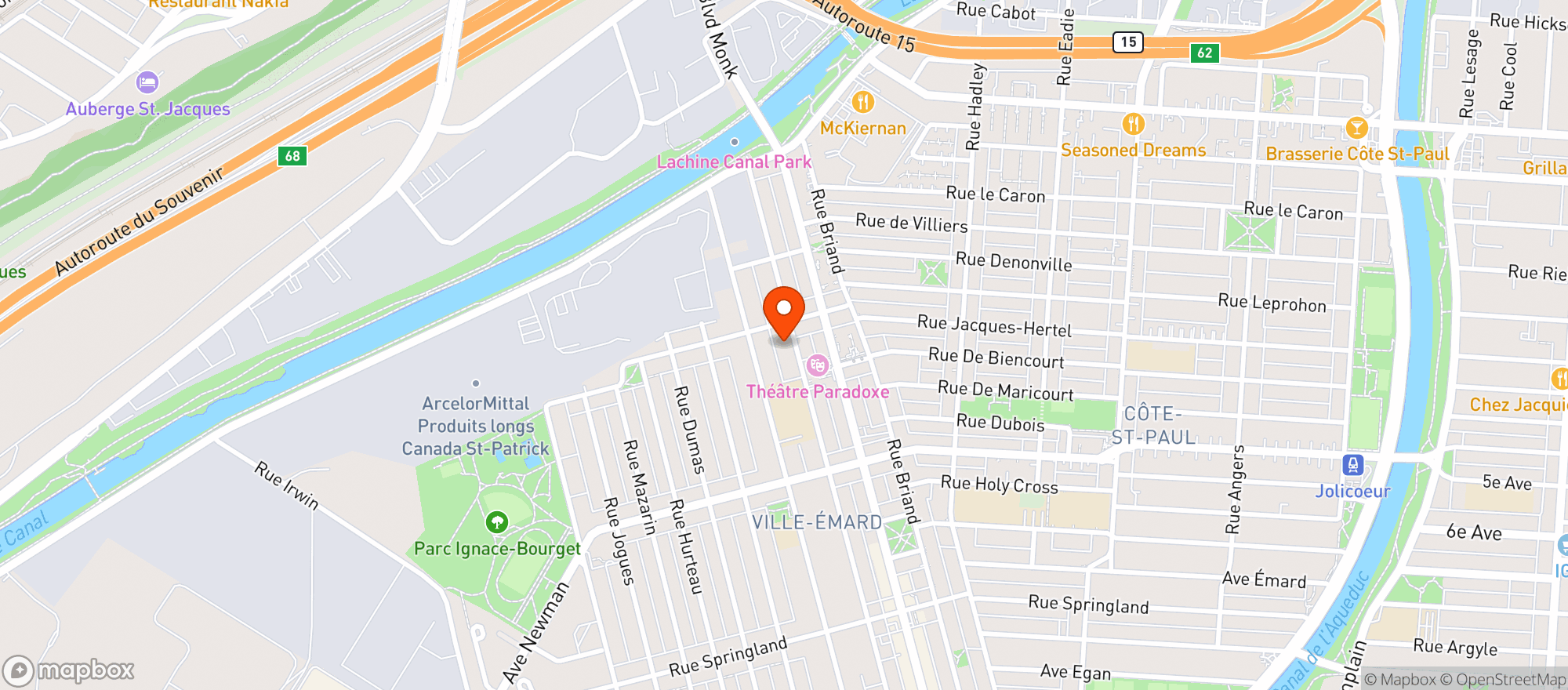 Map showing Cinqàsept