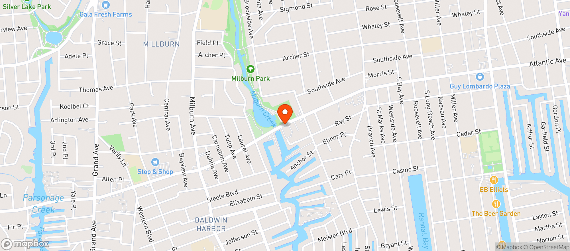 Map showing T & L Beer & Soda