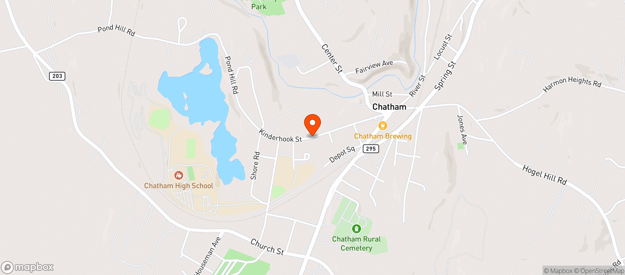 Map showing Marton & Davis
