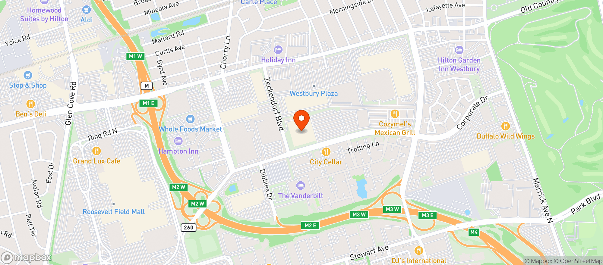 Map showing Target - Westbury