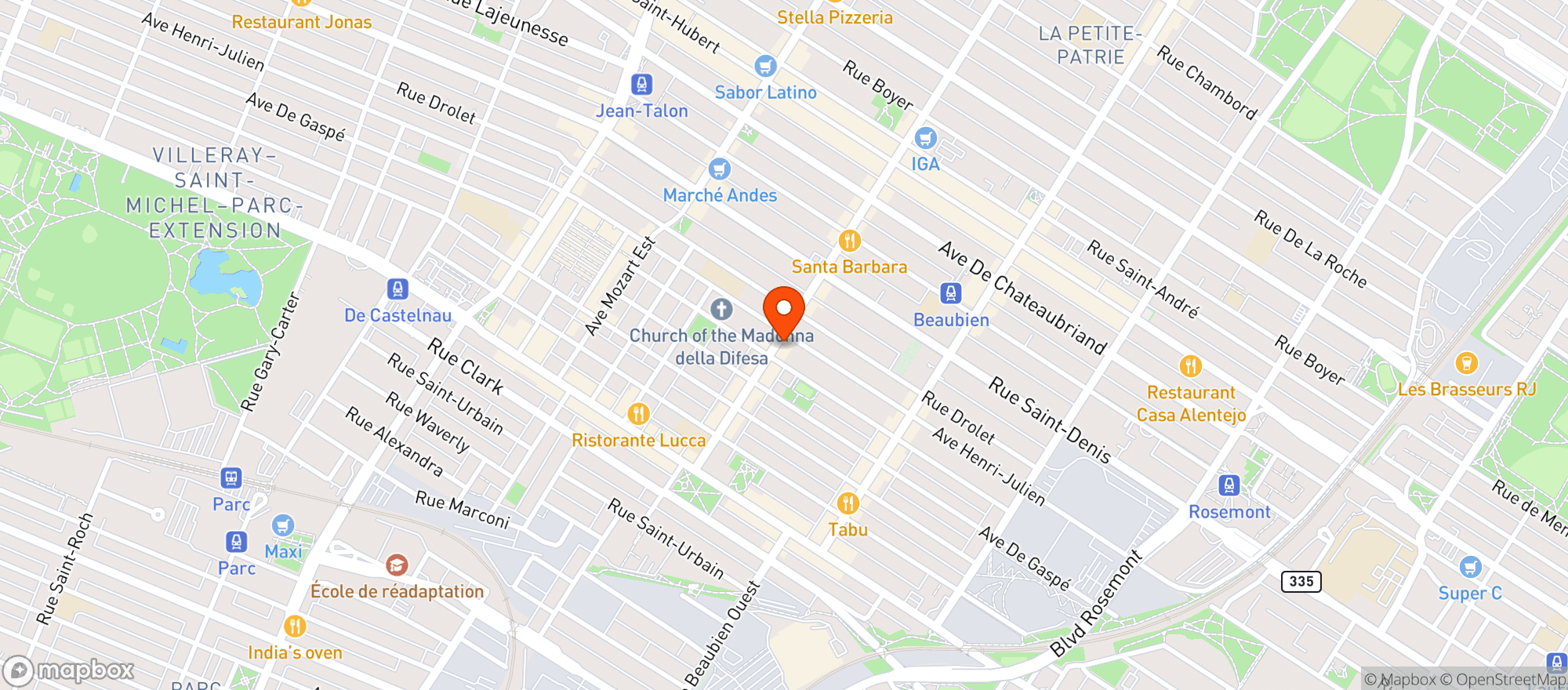 Map showing Marché Royal Plus-9045-0545 QC