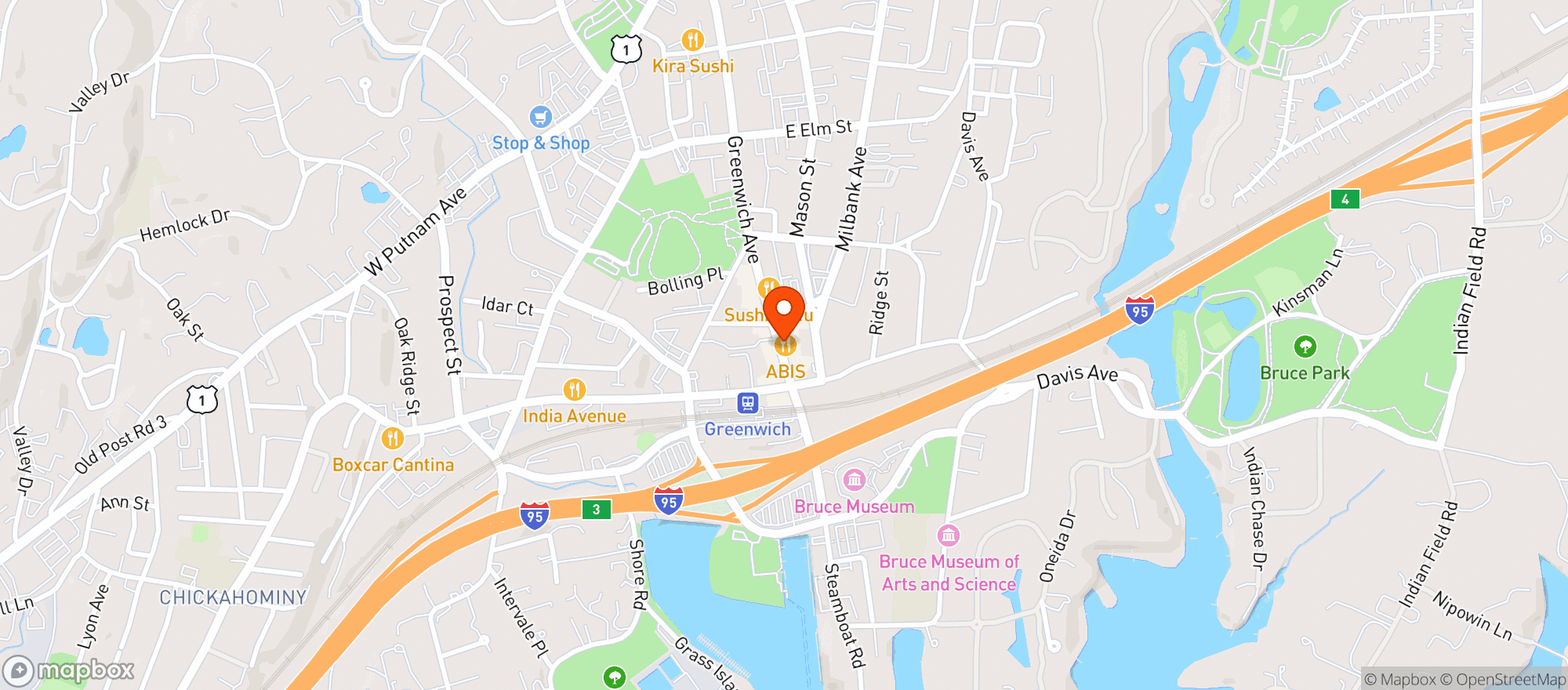 Map showing Eastend