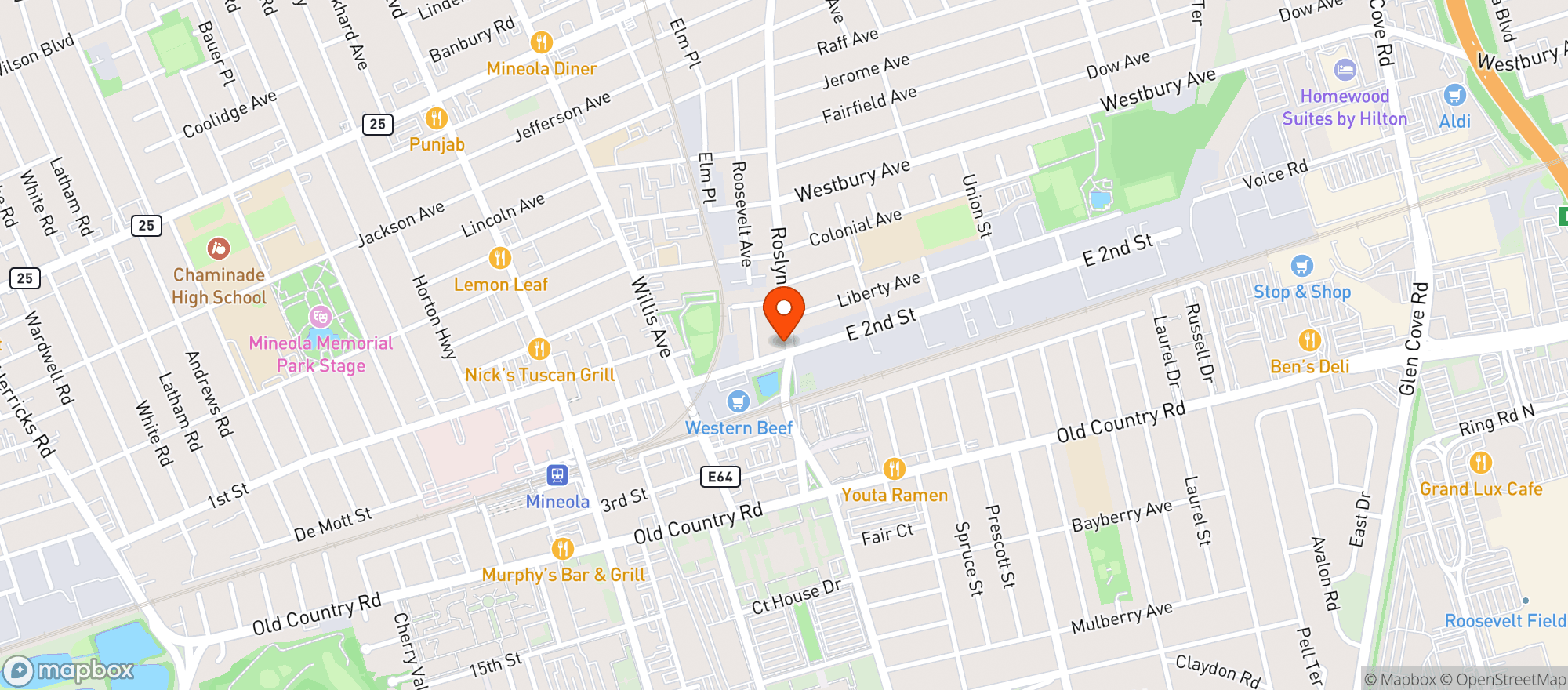 Map showing Black Sheep Ale House
