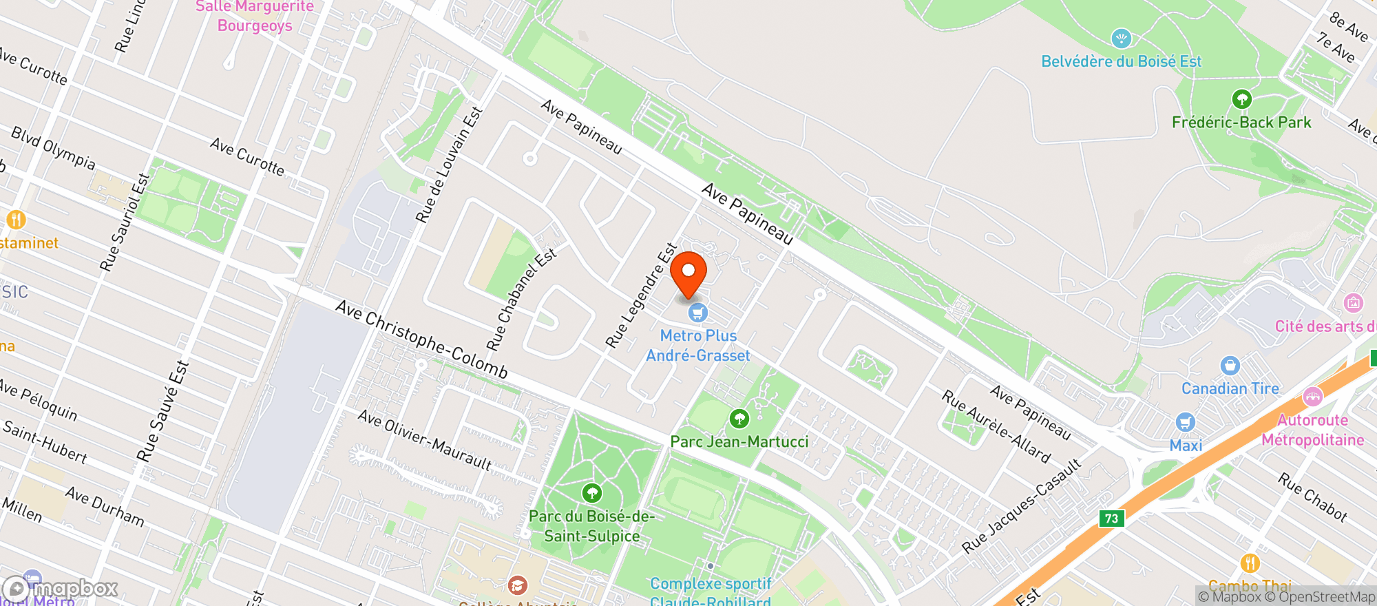 Map showing Marche C.J.C Ltee #0324