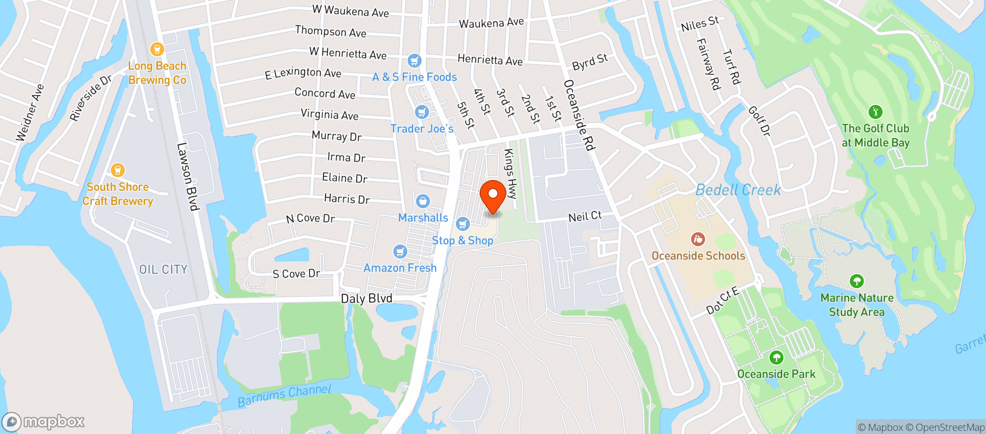 Map showing Sands Liquor INC