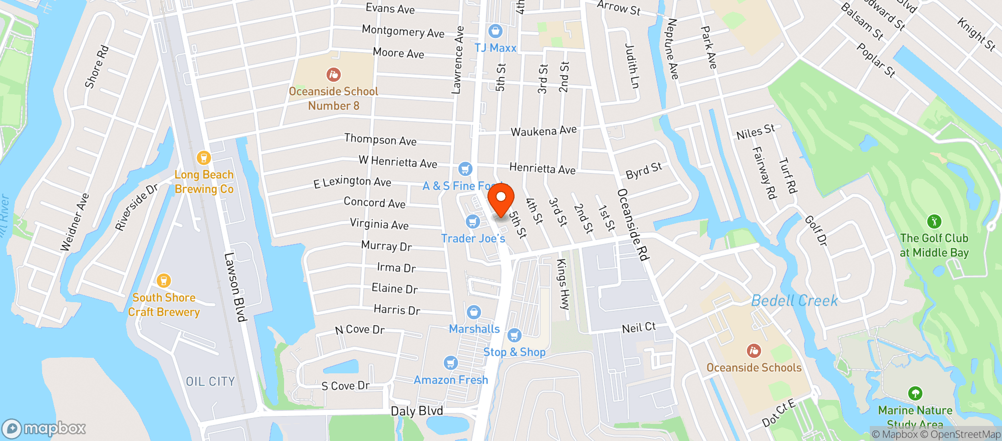 Map showing Vitamin Shoppe - Oceanside