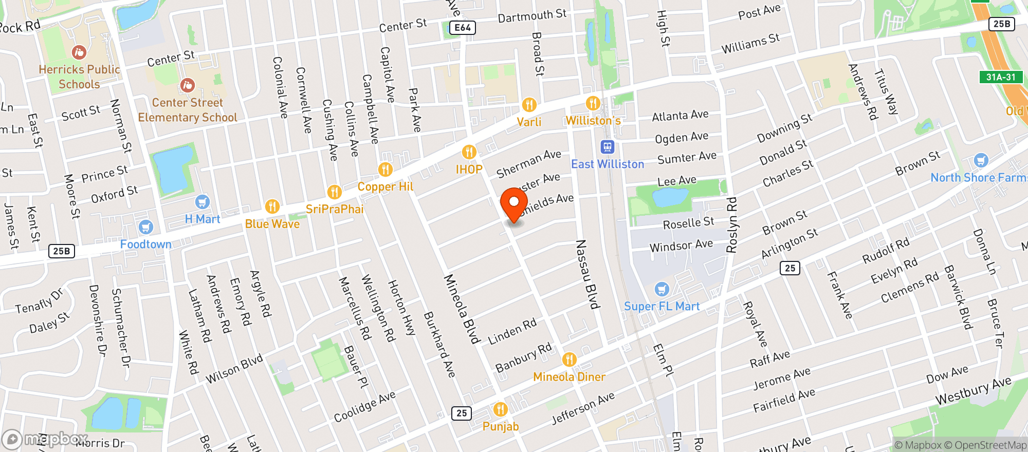Map showing WILLIS BEVERAGE