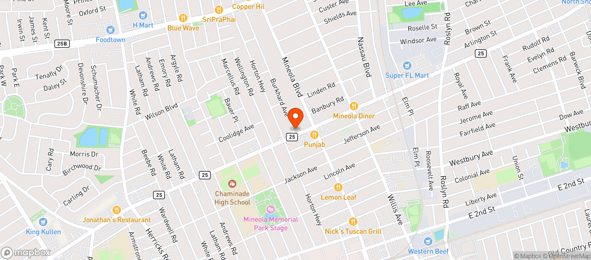 Map showing Tulum Tacos & Tequila