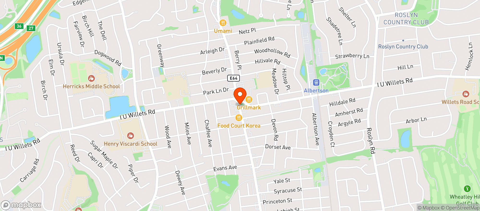 Map showing The Food Emporium
