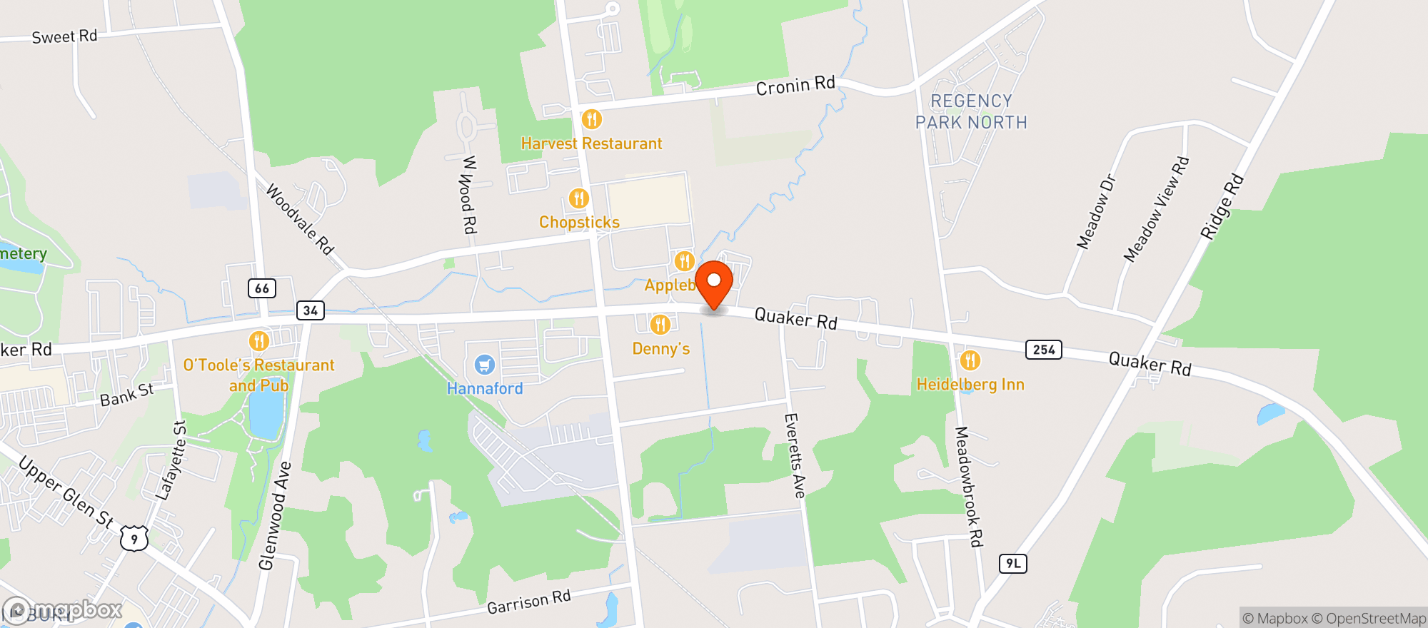 Map showing BEVS