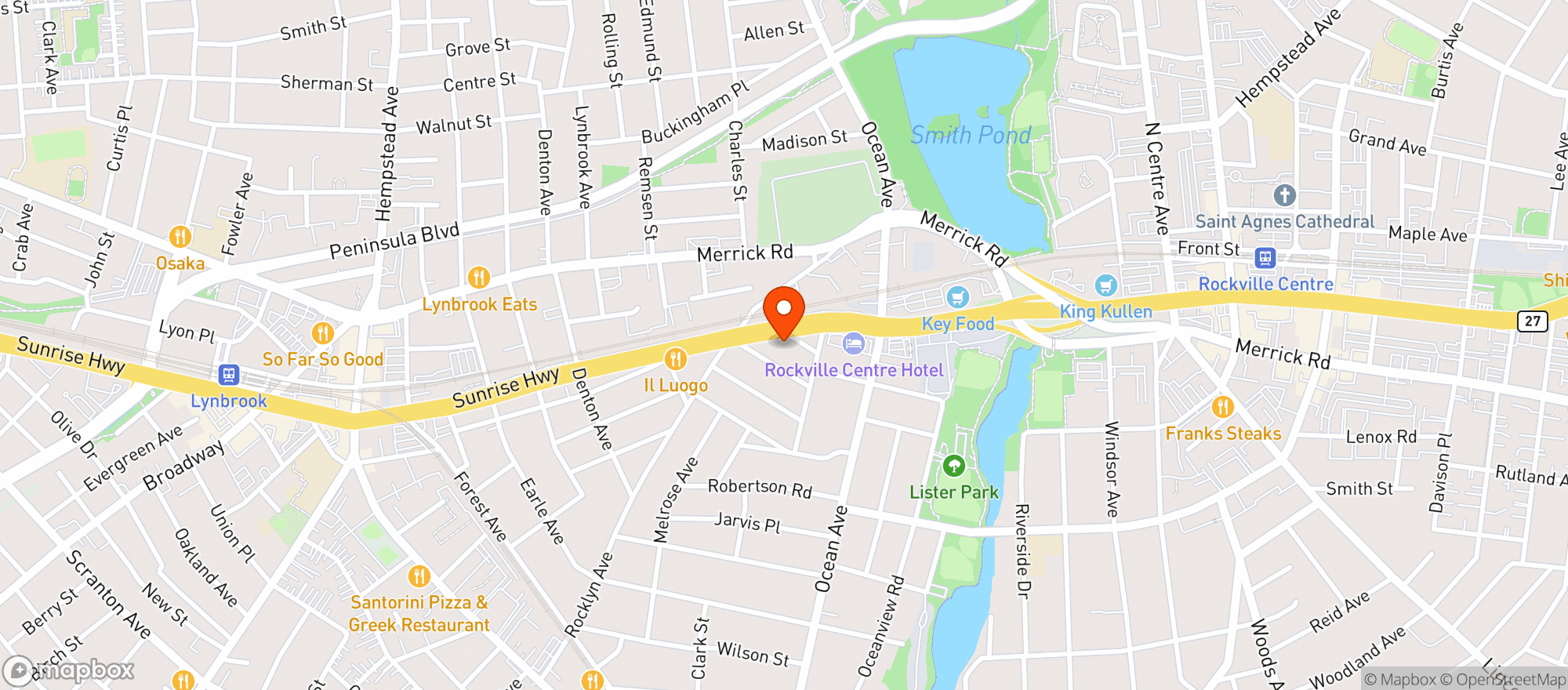 Map showing Mcbreens Beverage