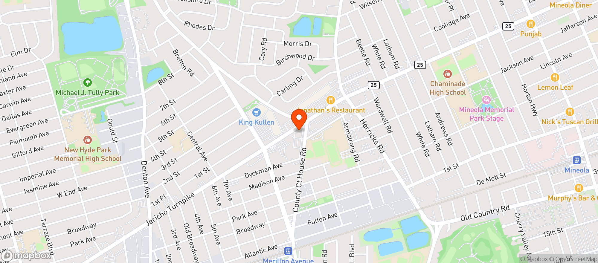 Map showing Vitamin Shoppe - New Hyde Park