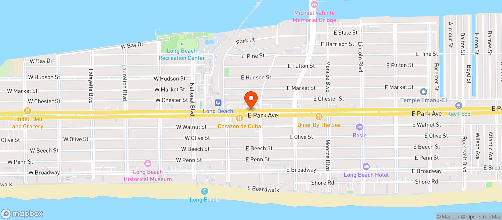 Map showing Stop & Shop - 2582 - Long Beach