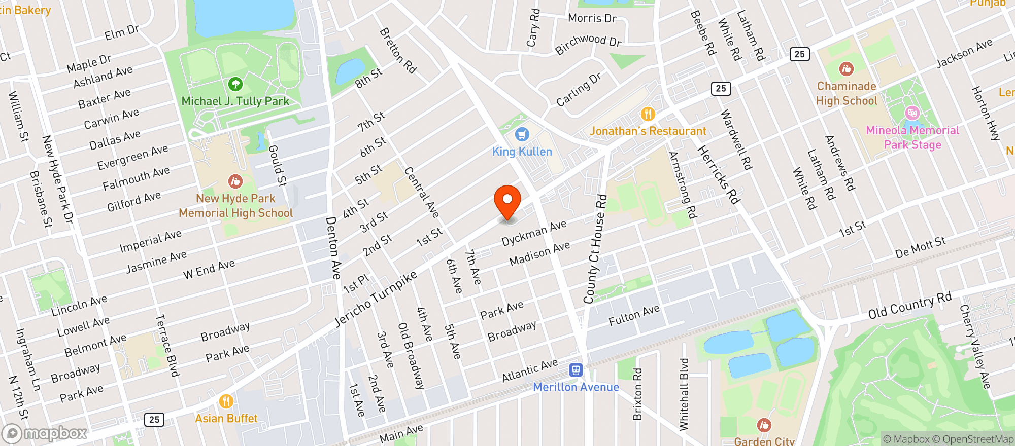 Map showing Walgreens