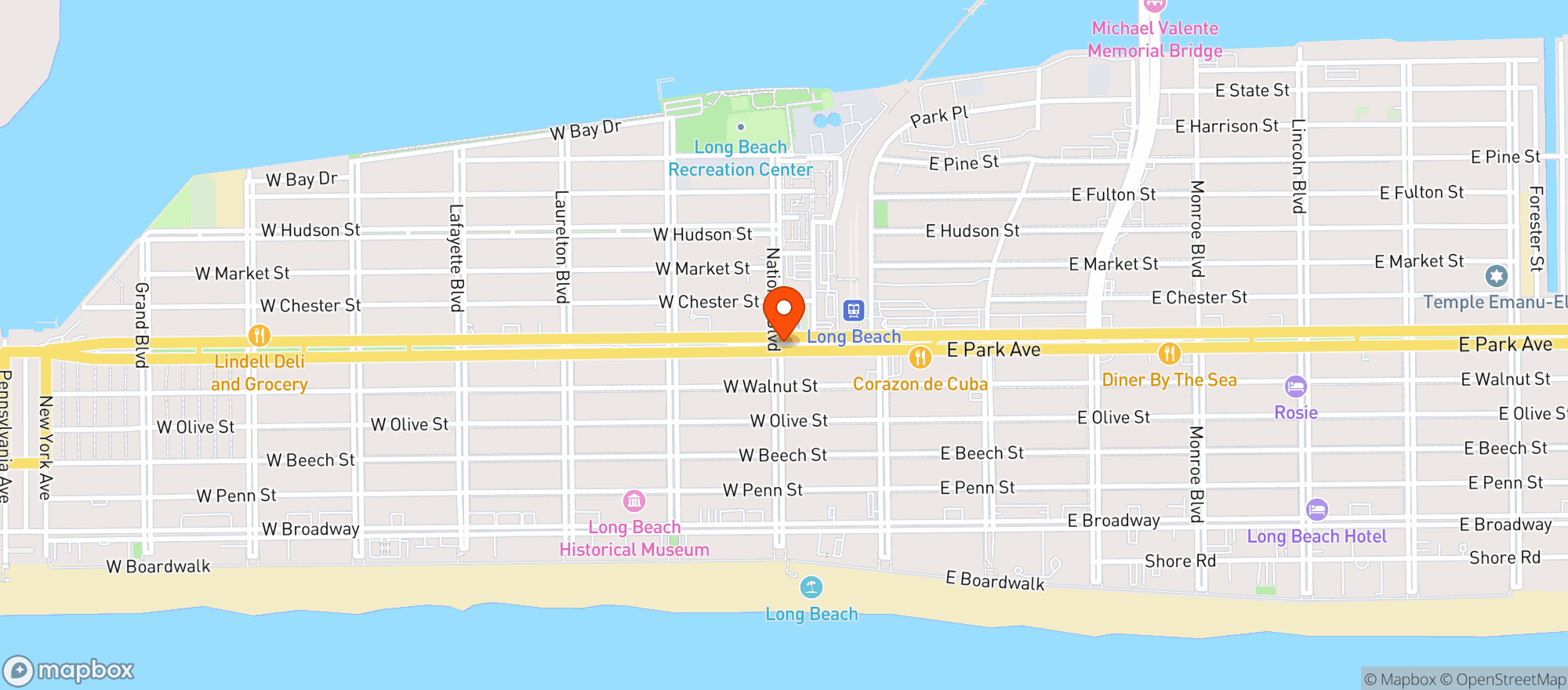 Map showing Raven's Landing