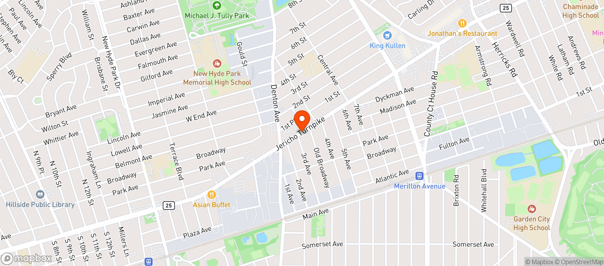 Map showing Port Cafe