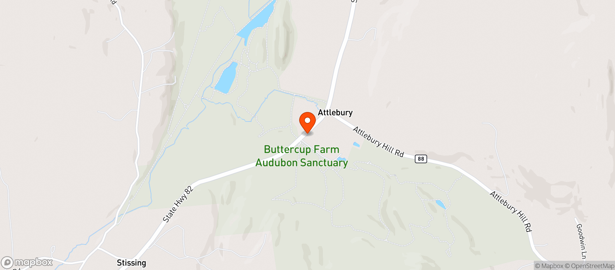Map showing Foxtrot Farm & Flowers