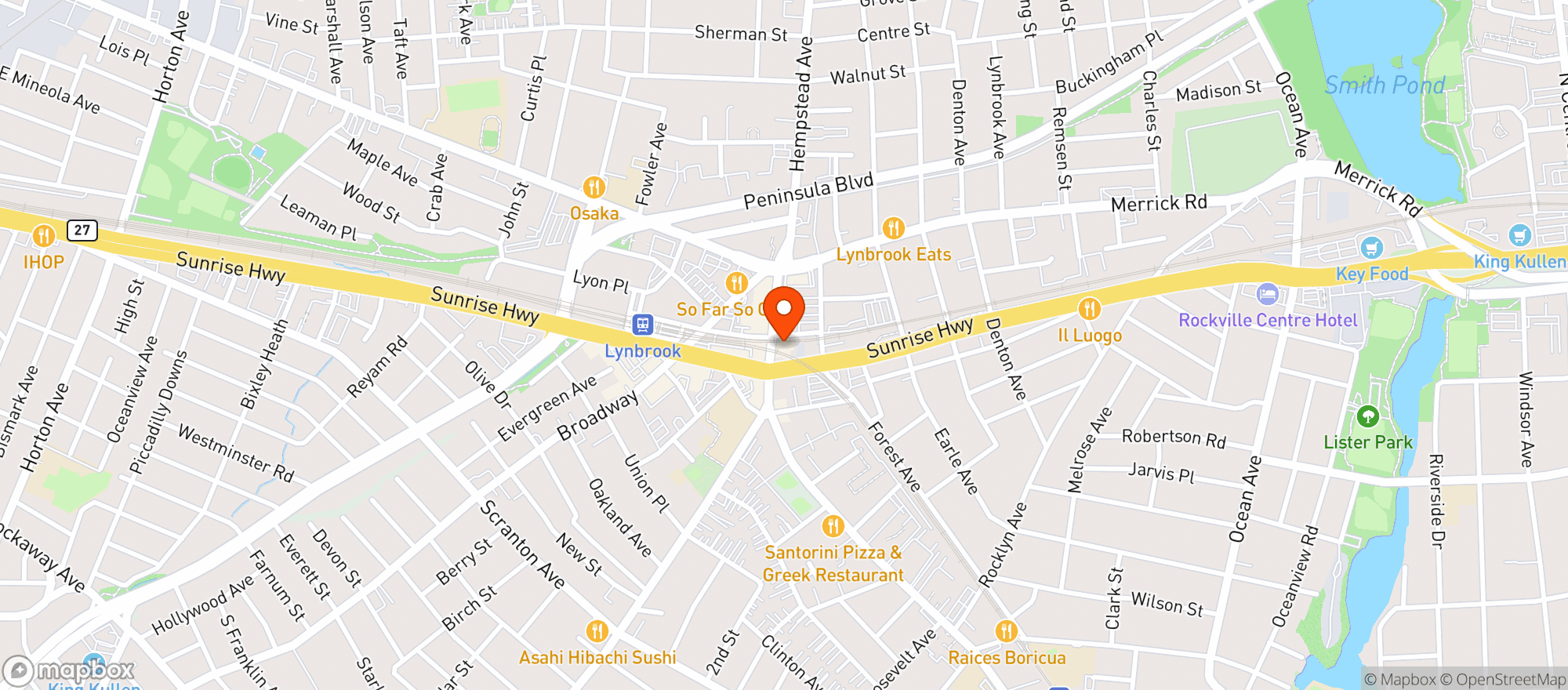 Map showing Craft Kitchen & Tap House