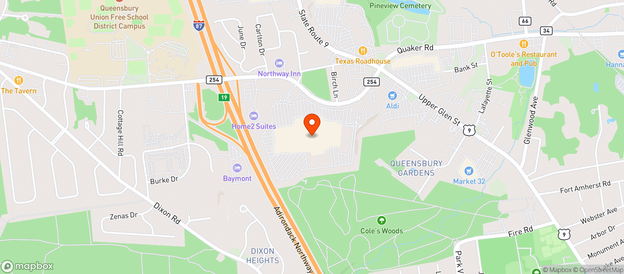 Map showing Gnc