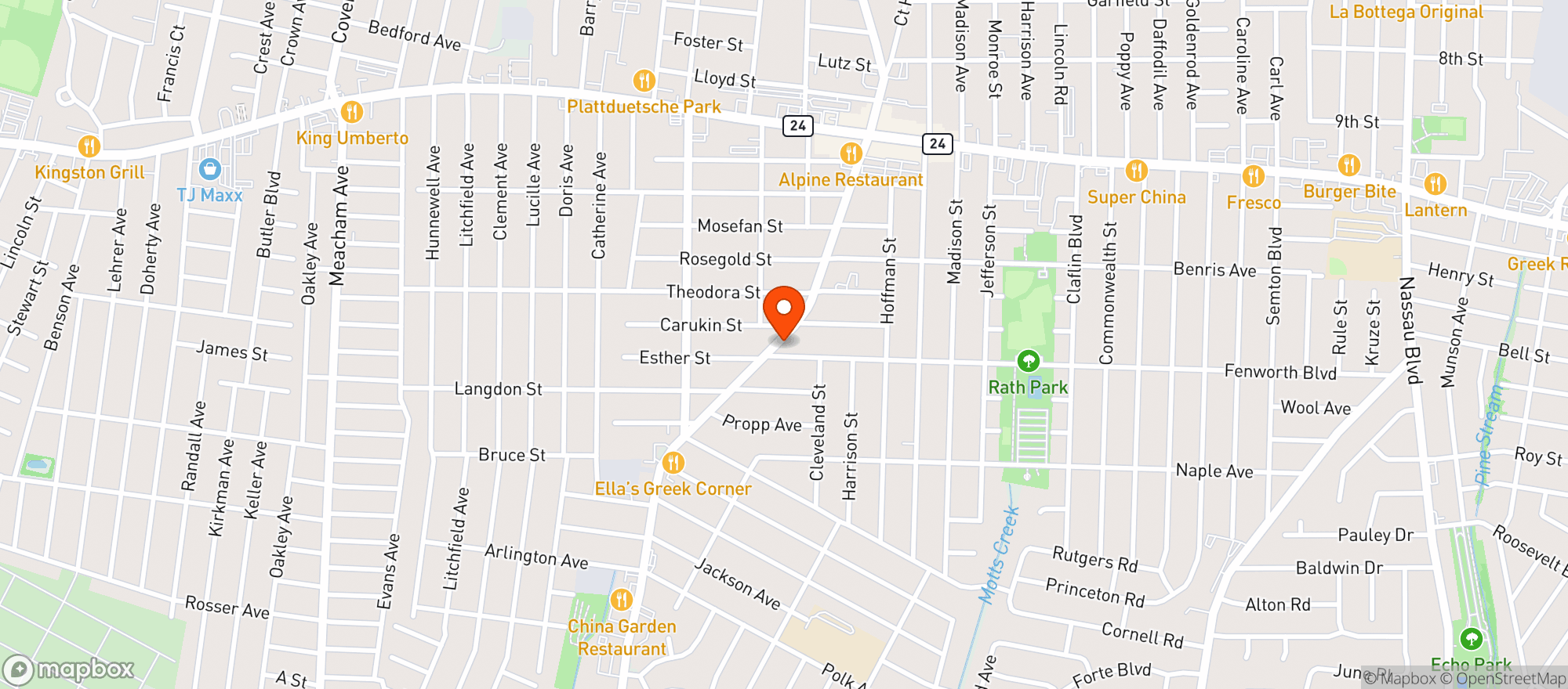 Map showing Brews Brothers