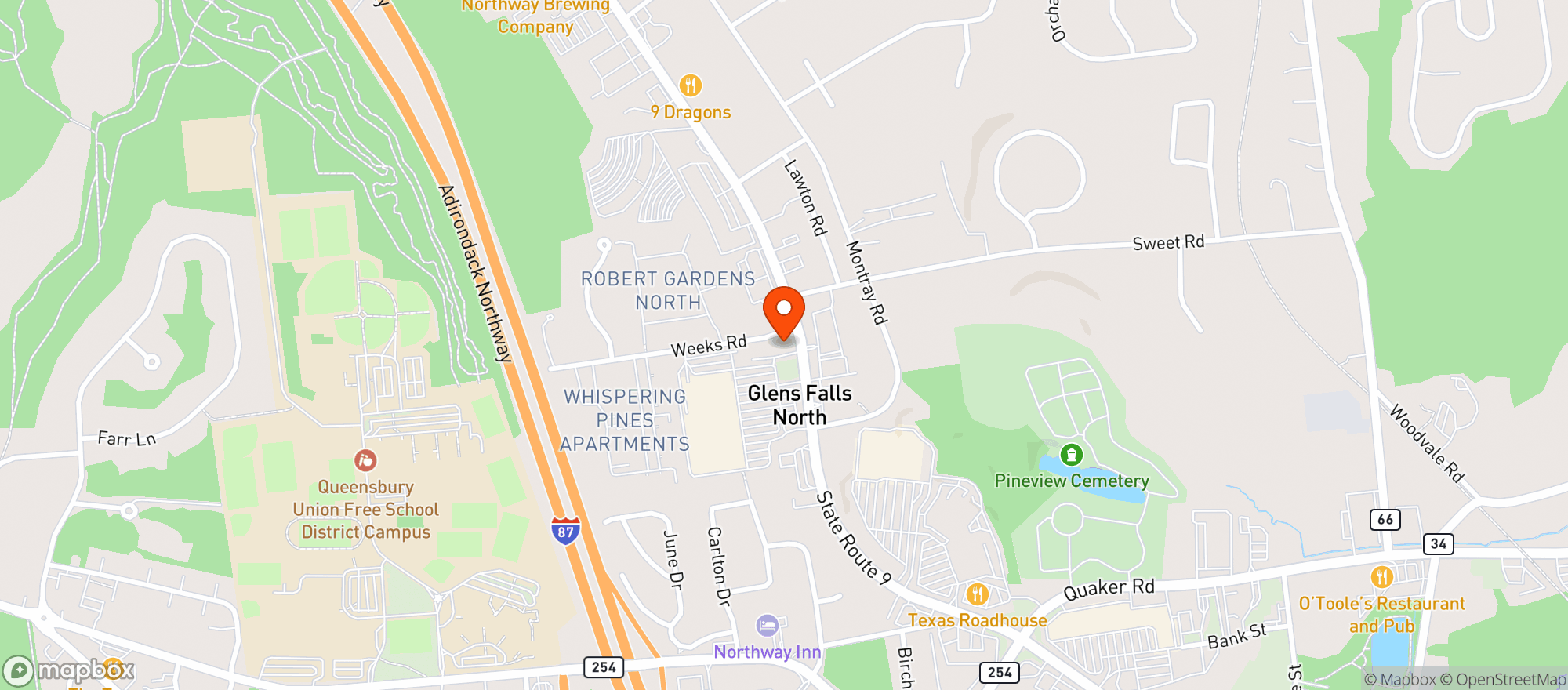 Map showing Monty's Discount Wine and Liquor