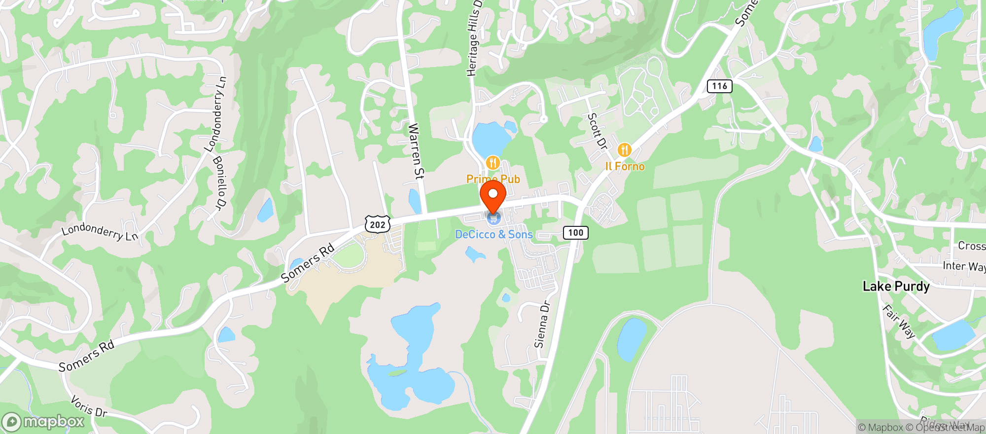 Map showing Decicco & Sons