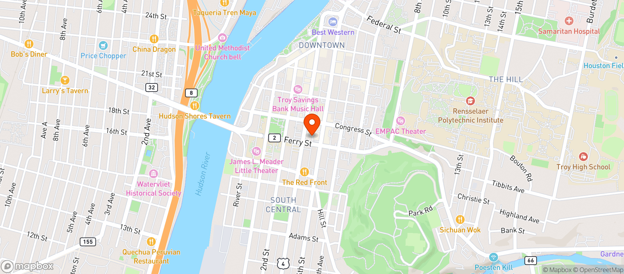 Map showing Spirits of Troy
