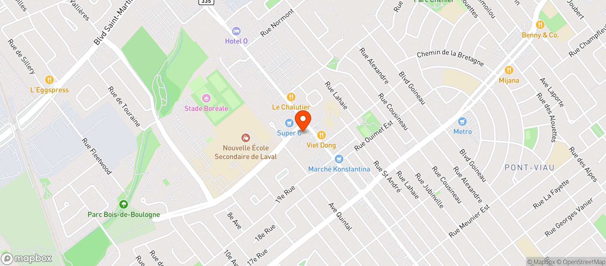 Map showing Depan Esc  Couche Ct0110