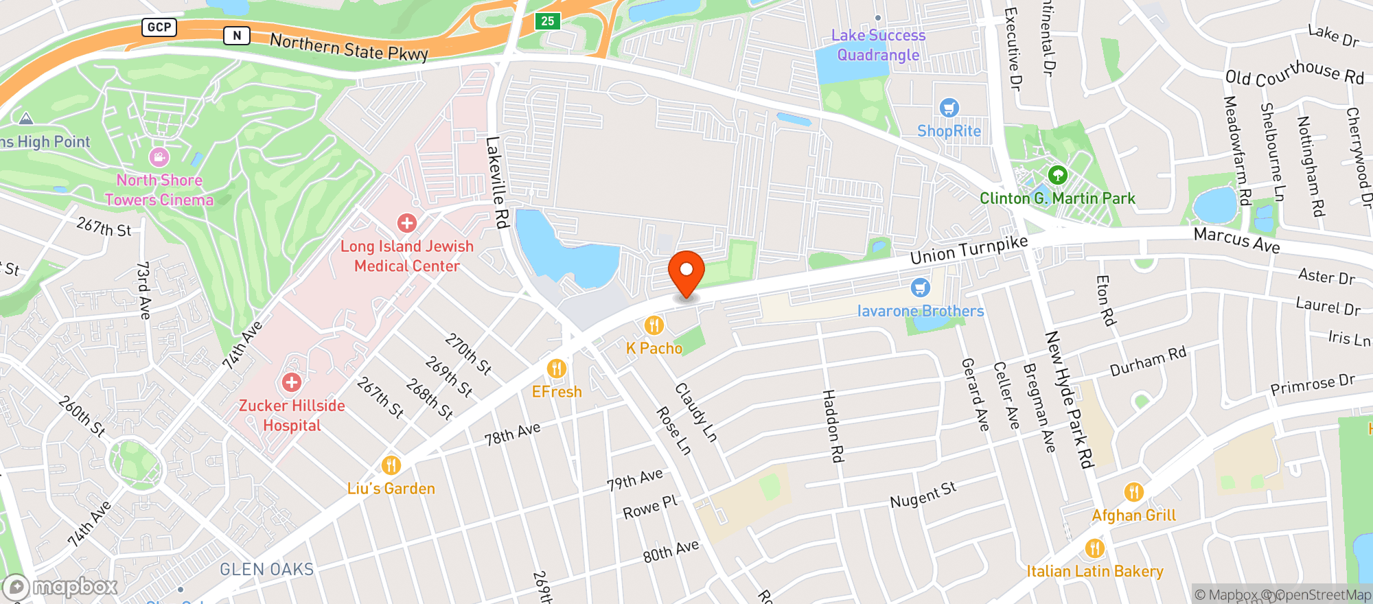 Map showing Gnc