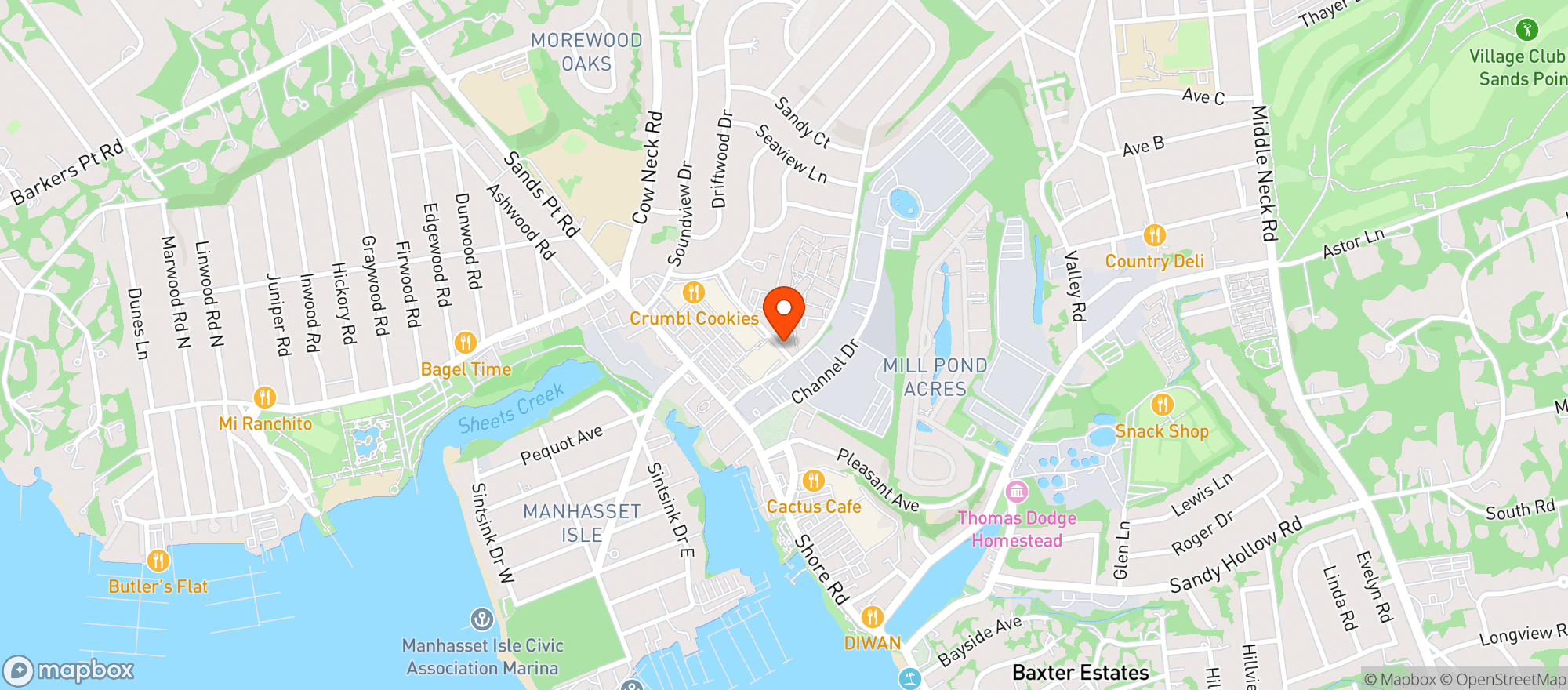 Map showing STOP & SHOP
