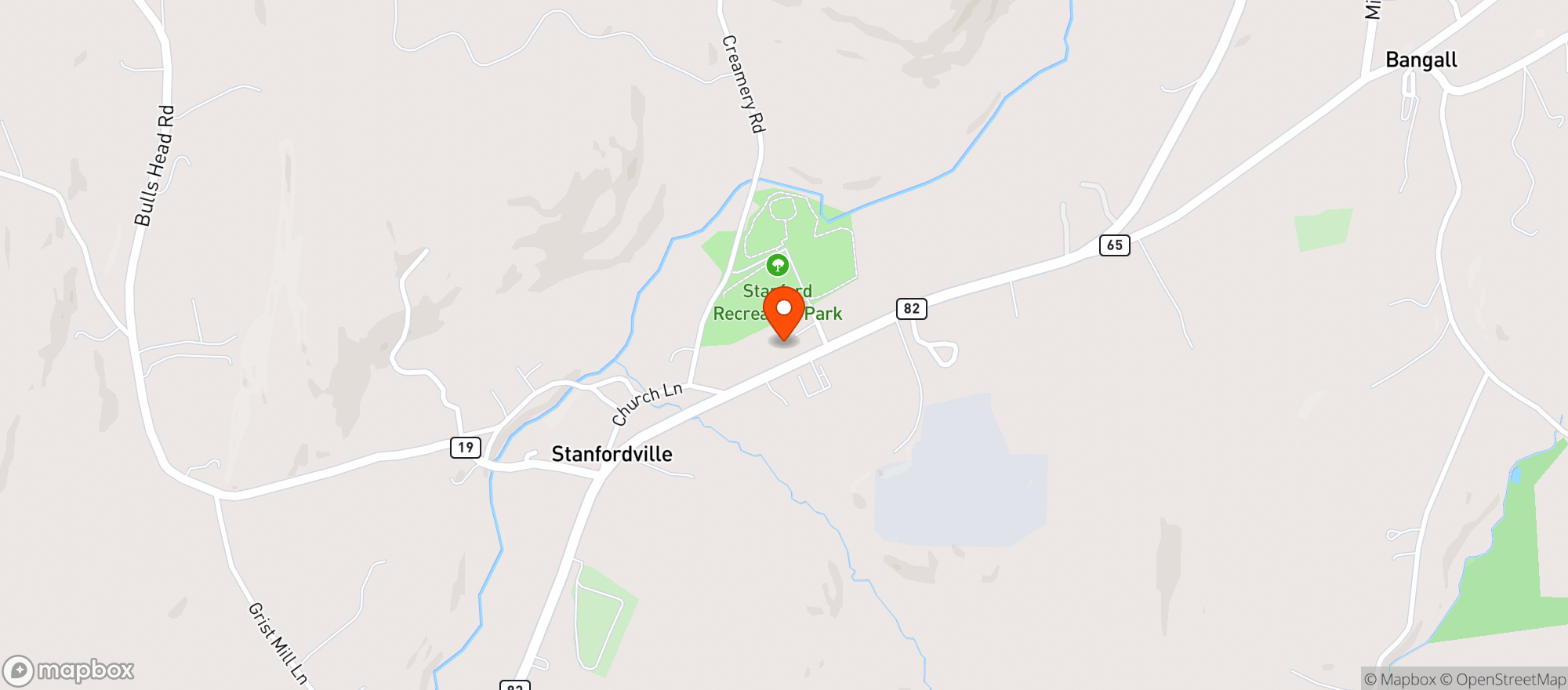 Map showing Big Rock Market