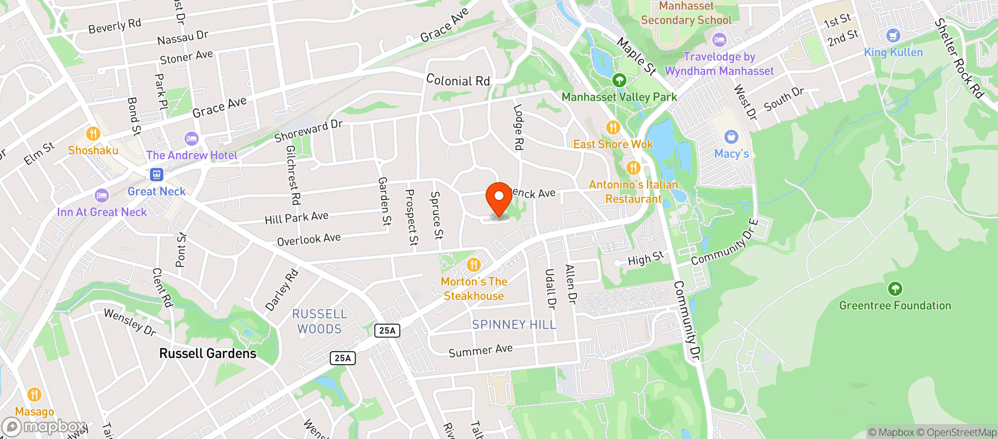 Map showing Astro Liquor