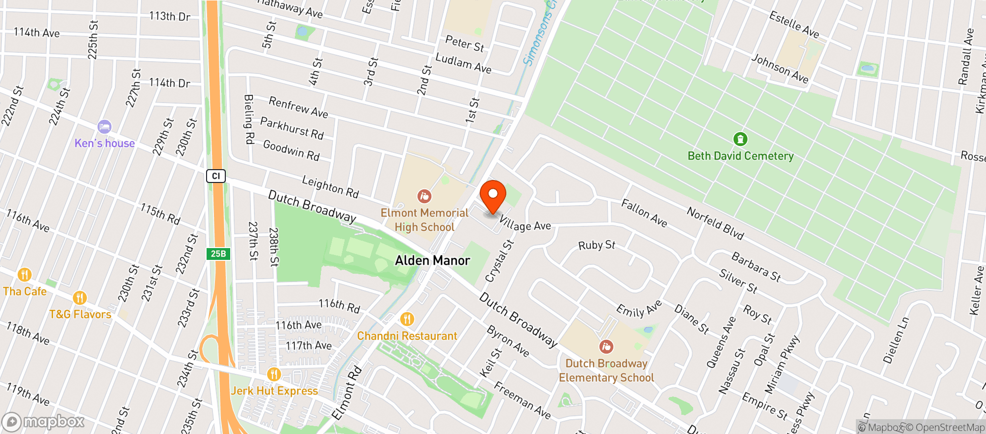 Map showing C Town Supermarket