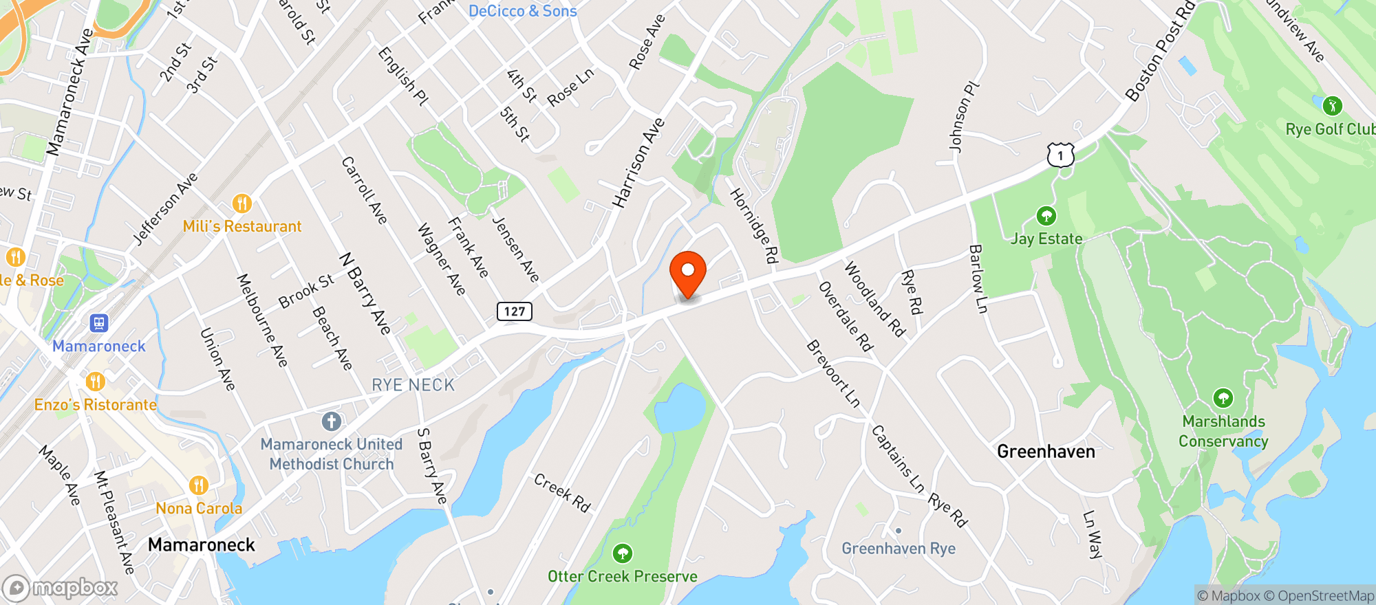 Map showing Stop & Shop (1326 West Boston Post Road)