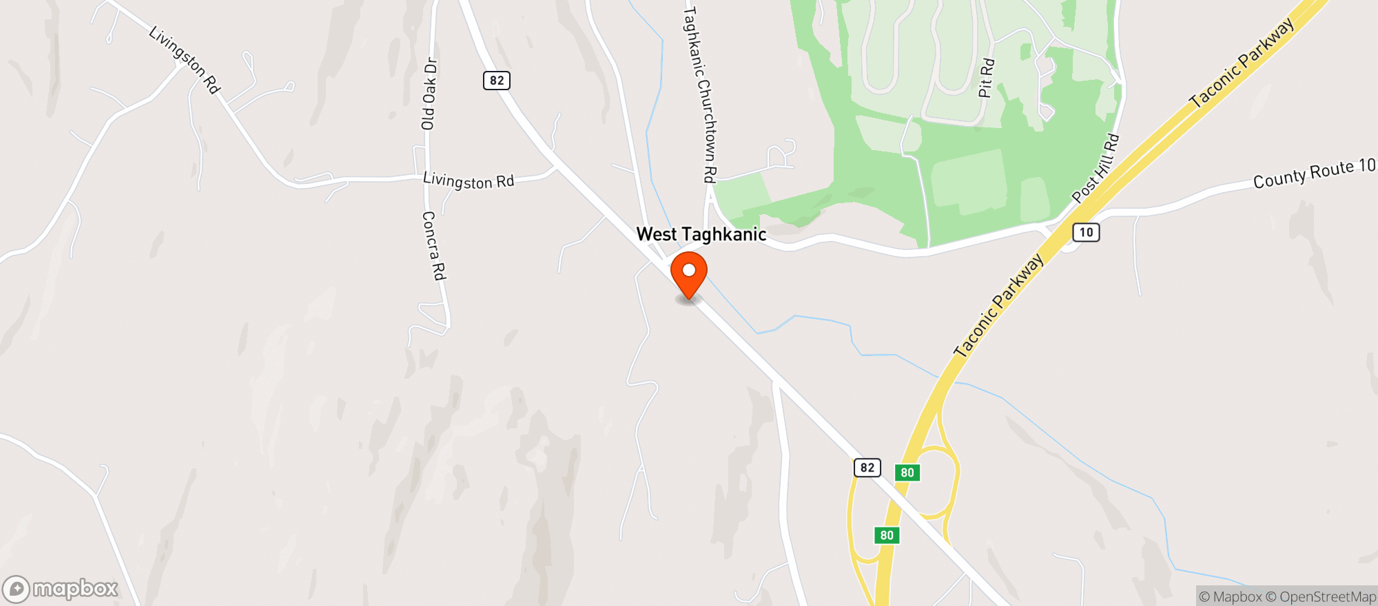 Map showing Taconic Wine And Liquor