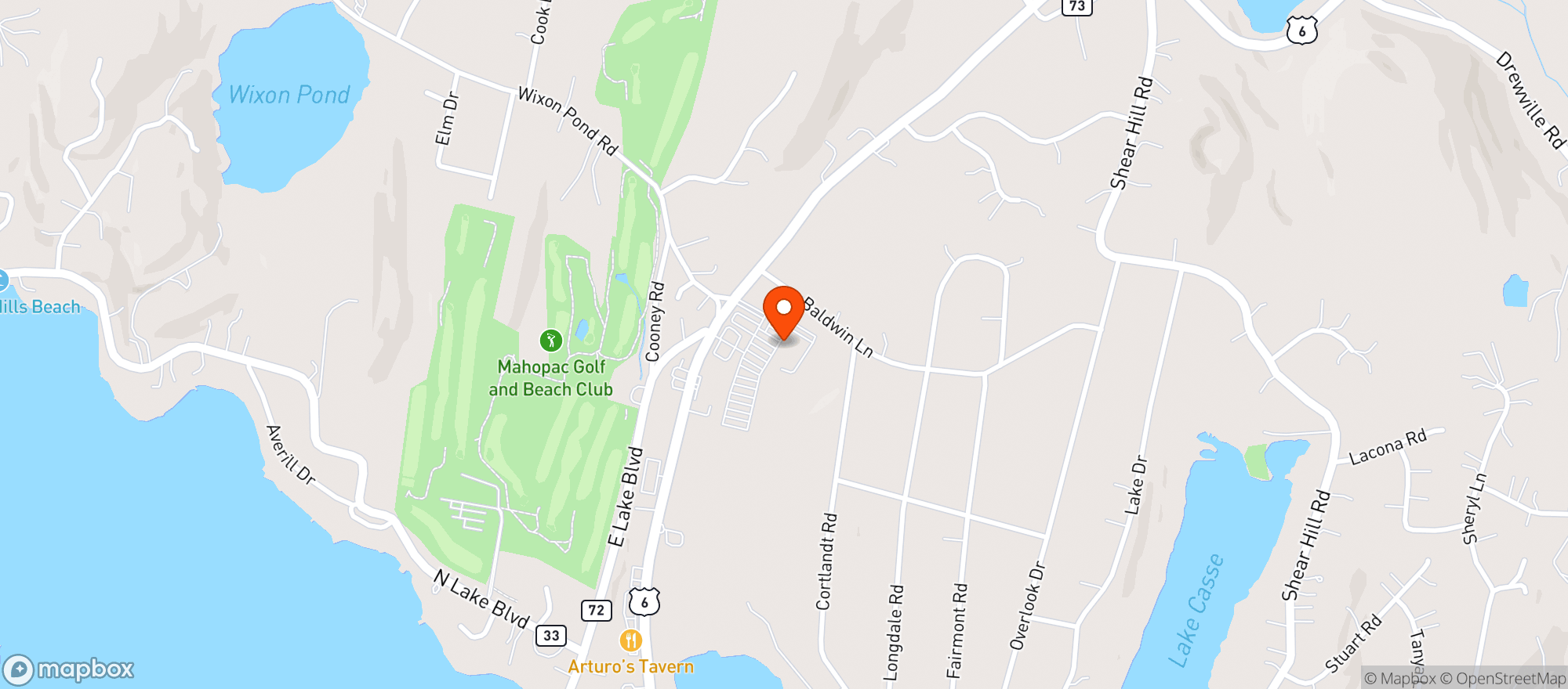 Map showing STOP & SHOP (1001 ROUTE 6)