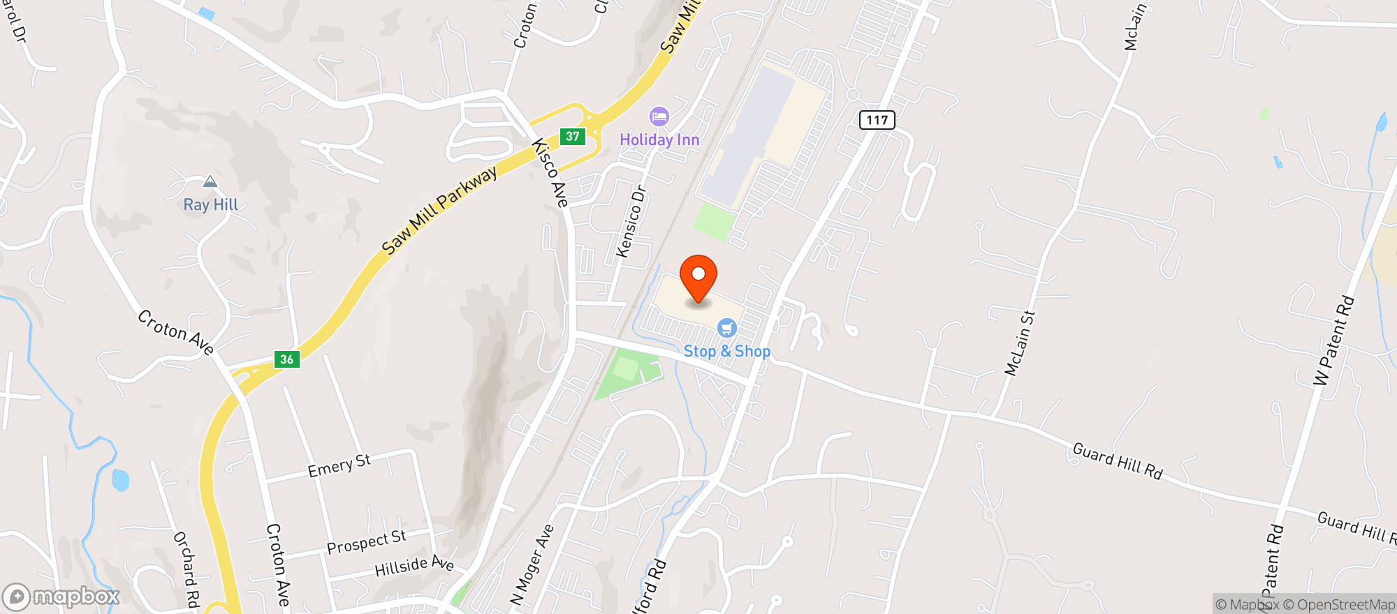 Map showing STOP & SHOP